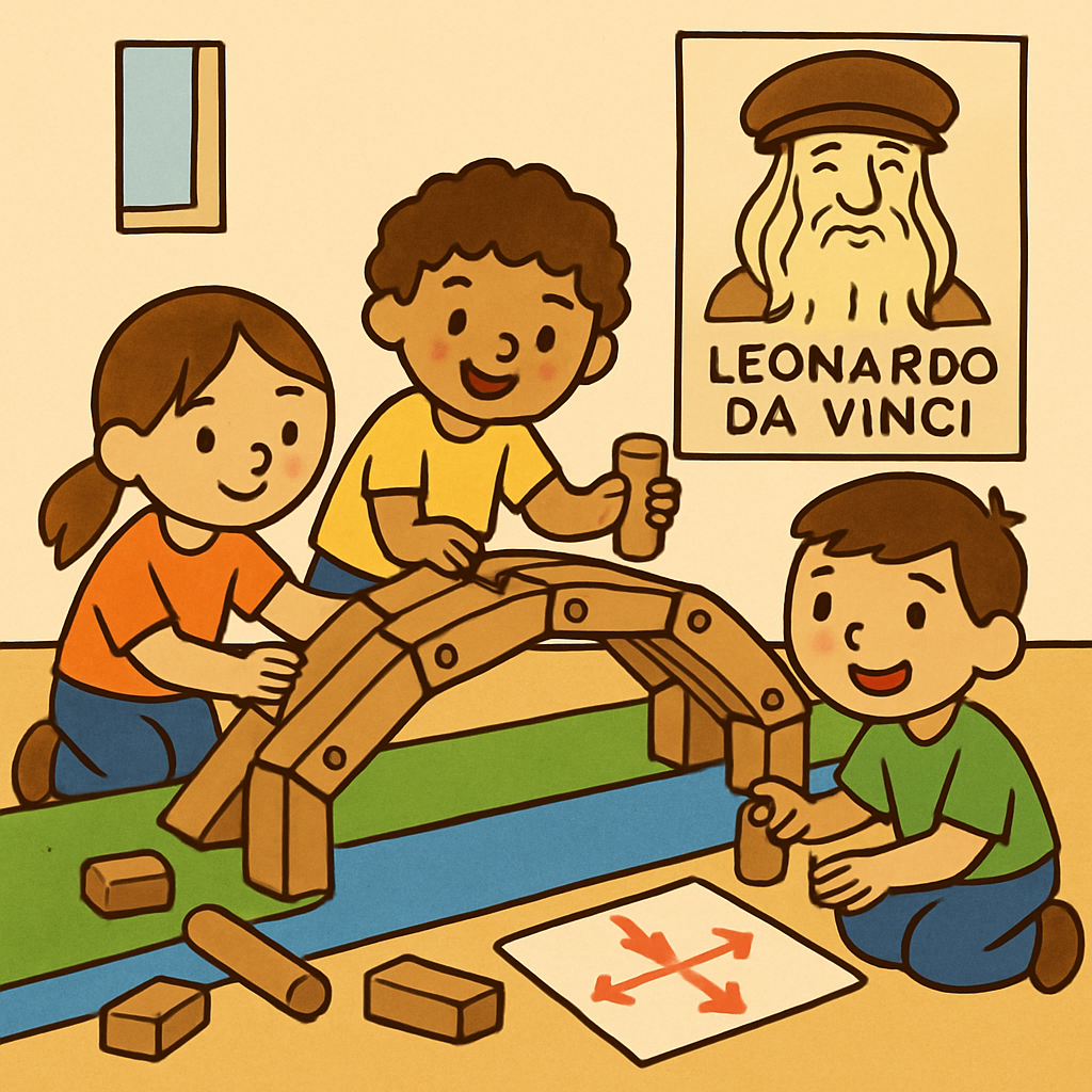 Build A Bridge Like Leonardo DIY paint by diamonds