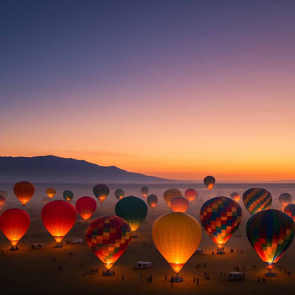 Albuquerque International Balloon Fiesta paint by diamonds