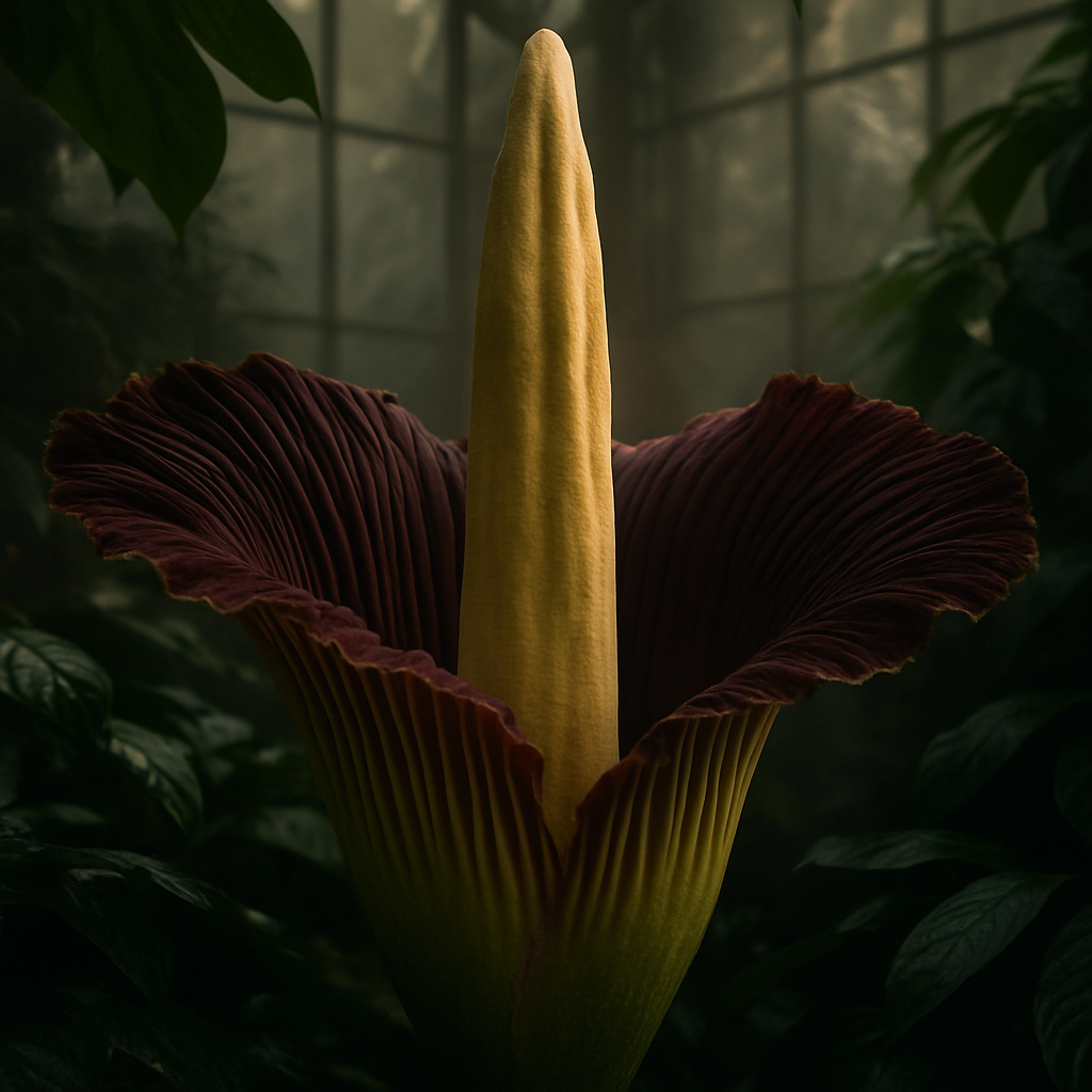 Titan Arum Amorphophallus Titanum Painting by diamonds kit