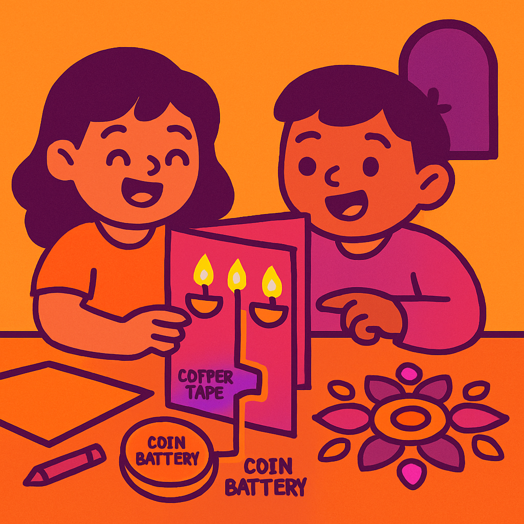 Diwali Lights And Circuits DIY paint by diamonds