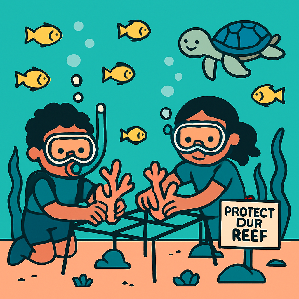Coral Reef Rescue Team Paint by diamonds kits