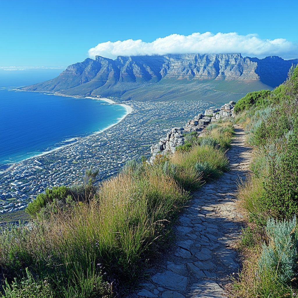 Table Mountain Cape Town South Africa painting diamond kit