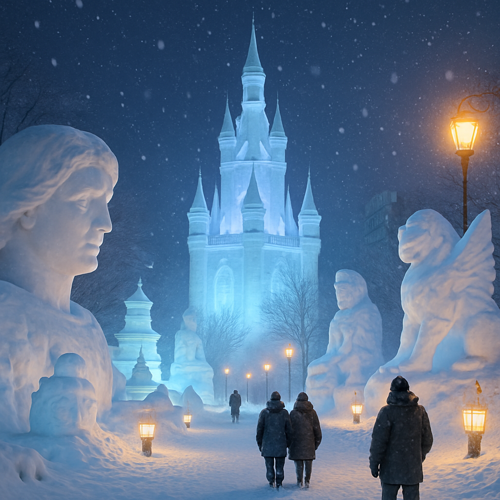 Sapporo Snow Festival Sapporo Japan paint by diamonds