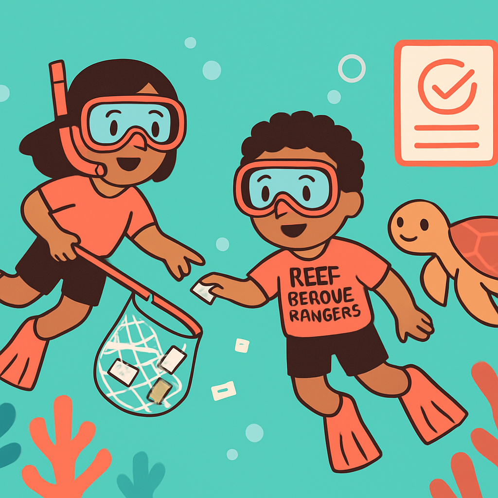 Great Barrier Reef Rescue Rangers paint by diamond