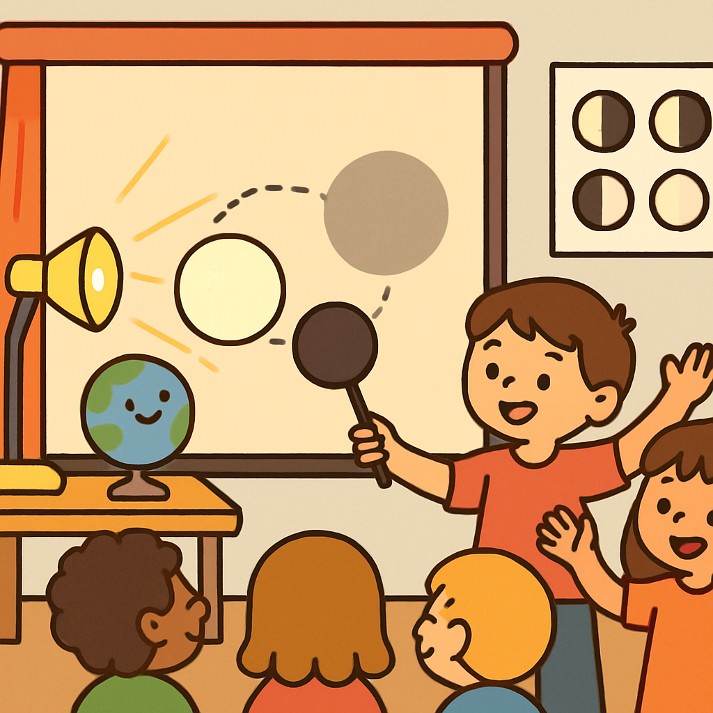 Moon Phase Theater Shadow Show Painting by diamonds kit