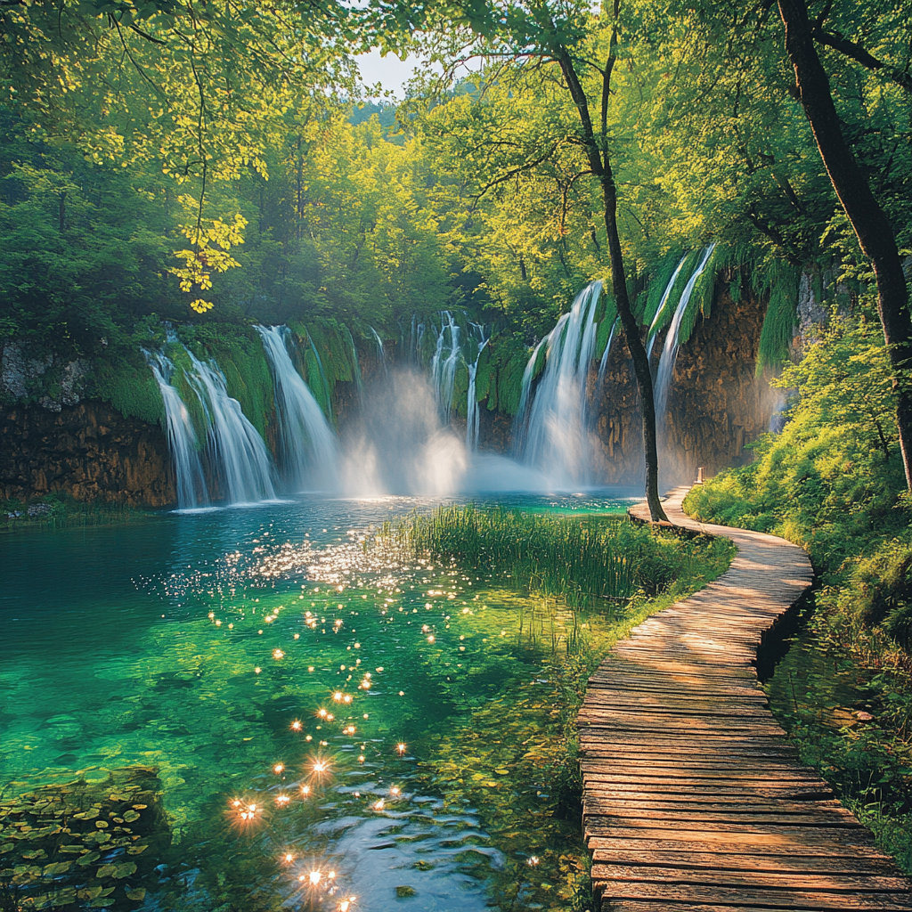 Plitvice Lakes National Park paint by diamonds