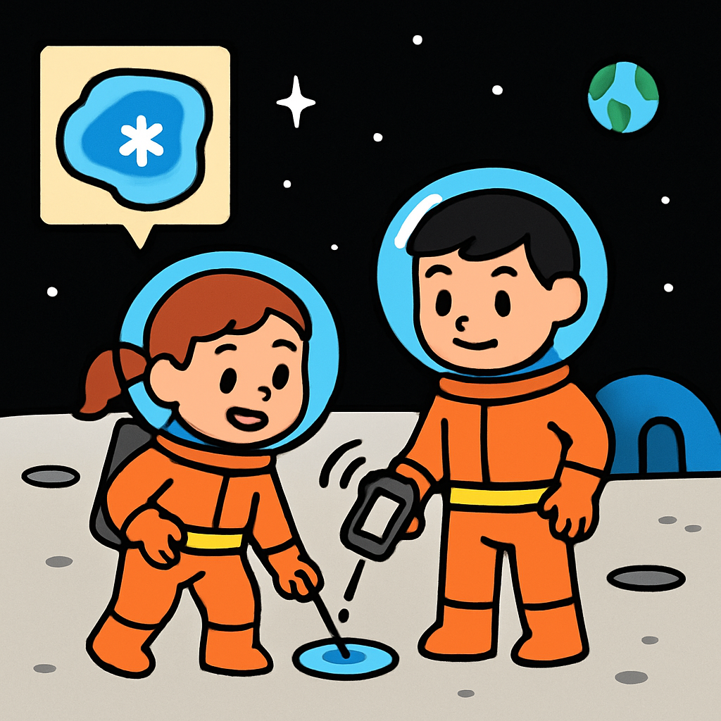 Moon Base Water Ice Hunt paint by color