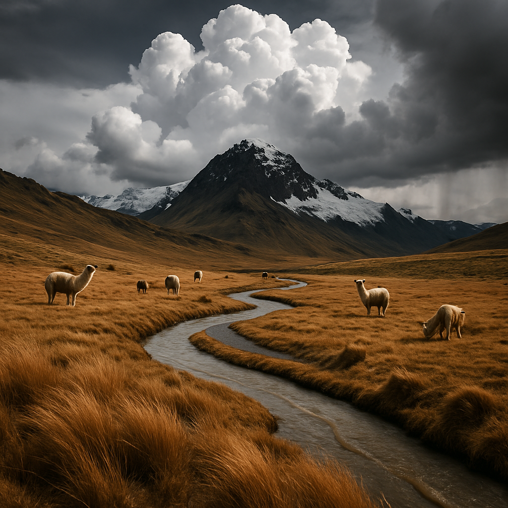 Monsoon Clouds Building Above Ausangate Ridge painting diamond kit