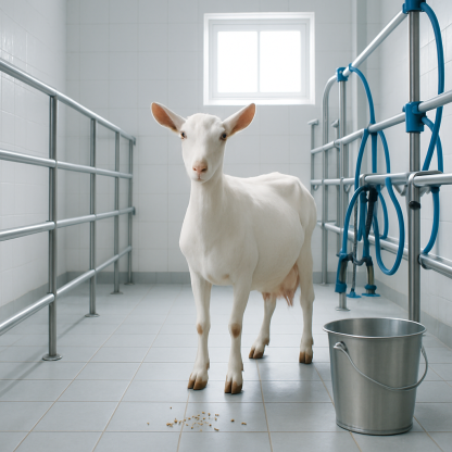 Saanen Goat paint by color