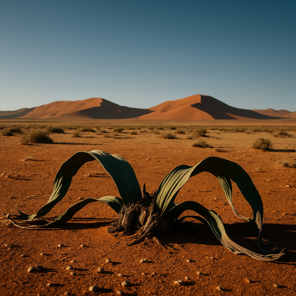 Welwitschia Mirabilis In The Namib Desert paint by color