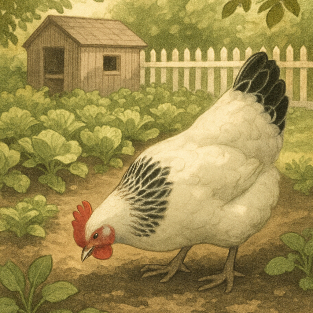 Light Sussex Chicken diamond painting