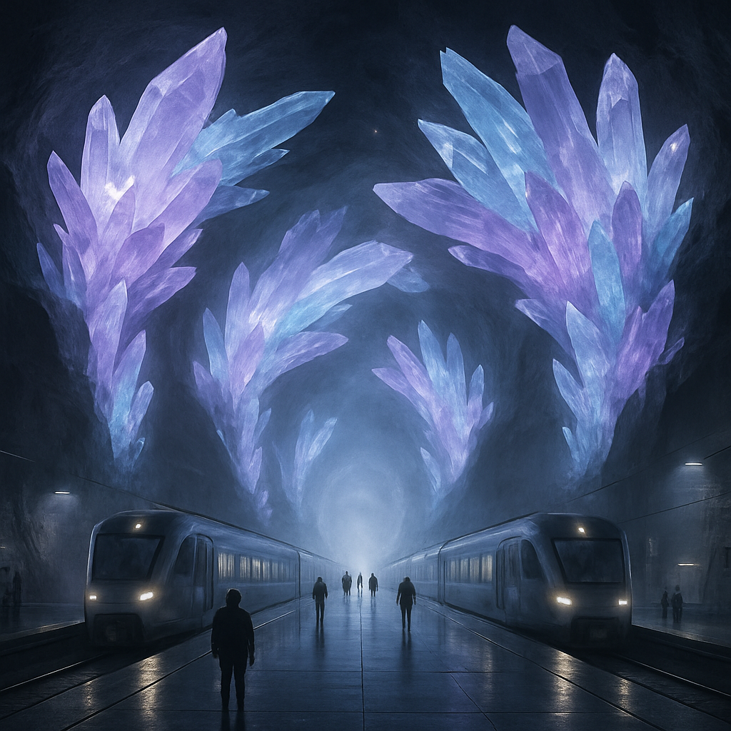 Underground Crystal Transit Cathedral Paint by diamonds art