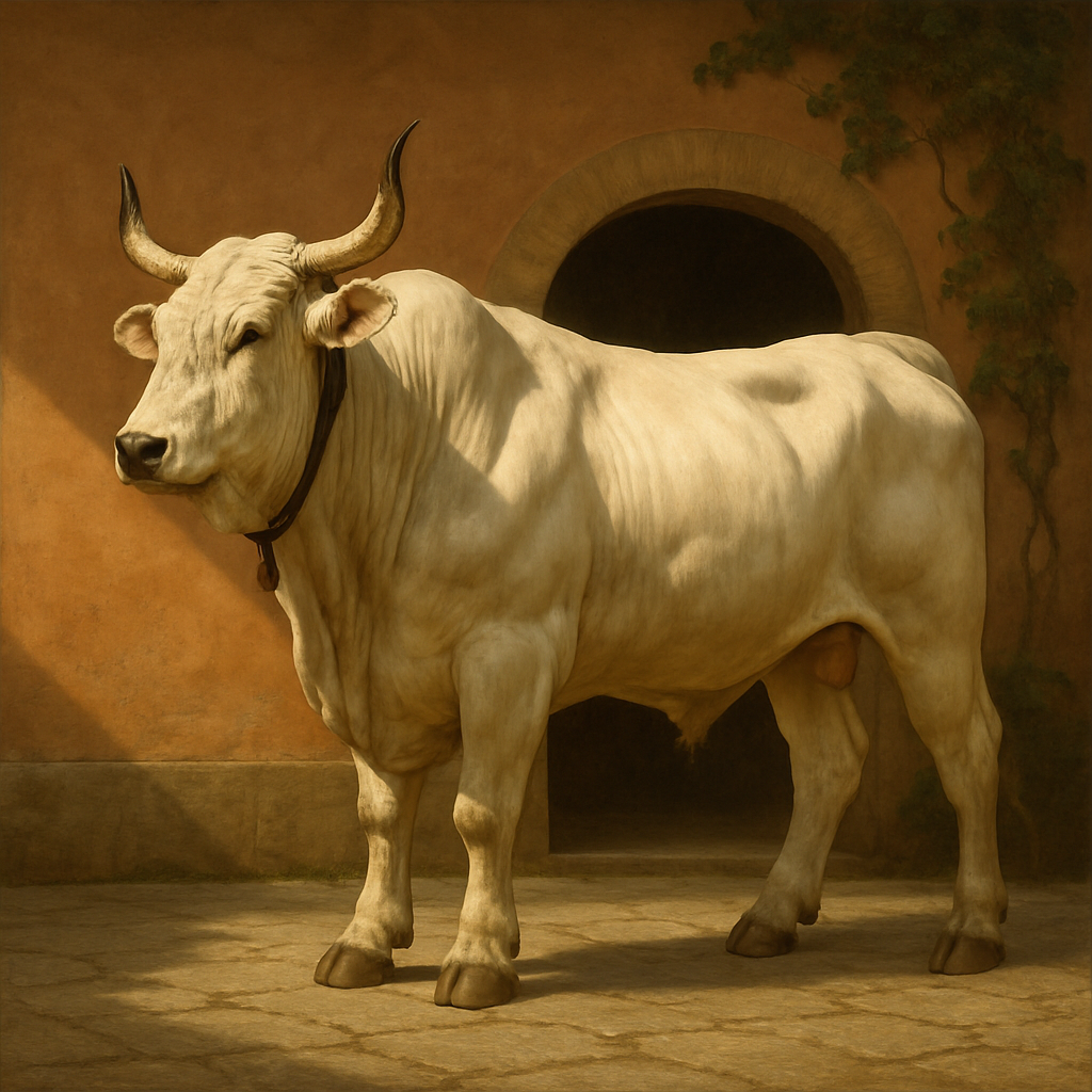 Chianina Cattle Paint by diamonds kits