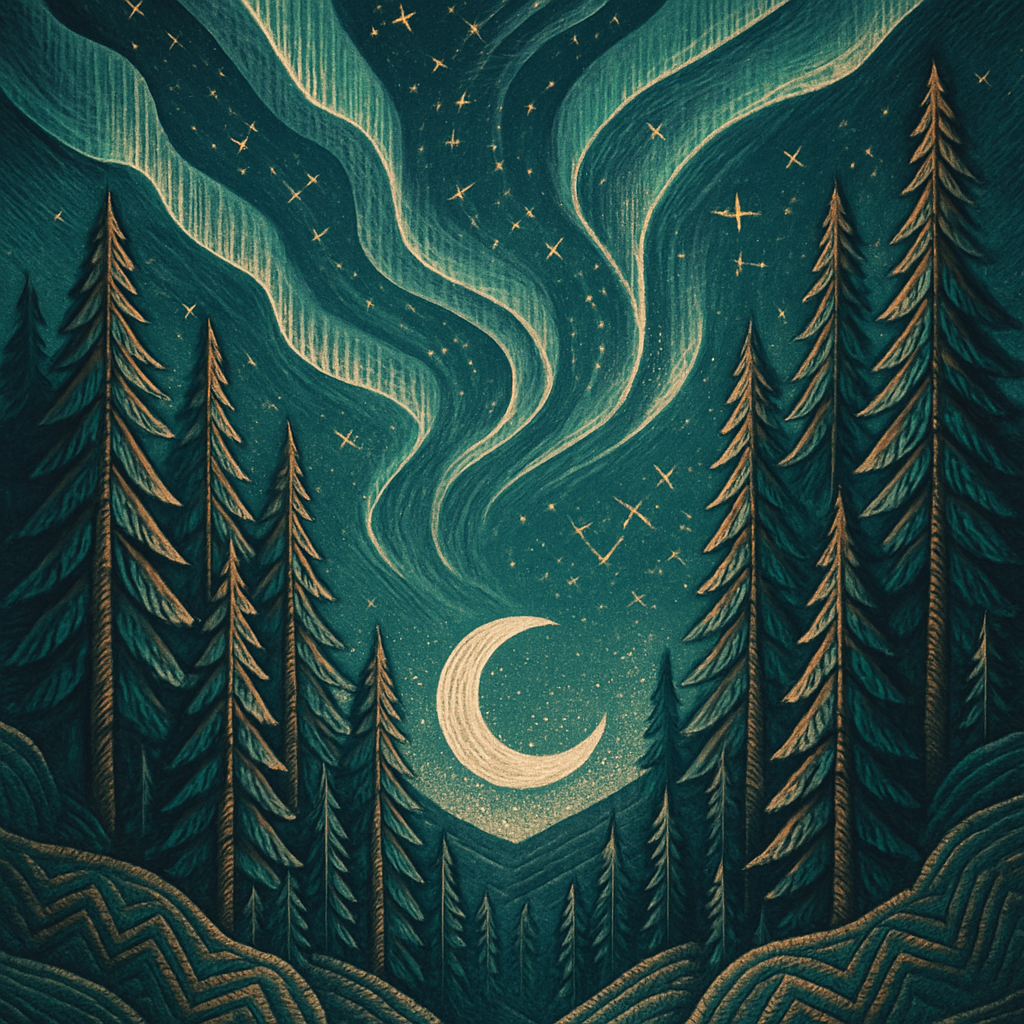 Aurora Loom Over Cedar Ridges paint by diamond