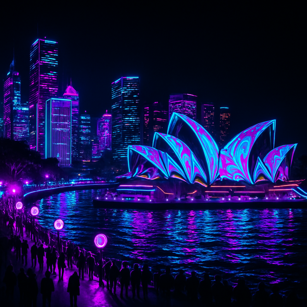 Vivid Sydney painting diamond kit