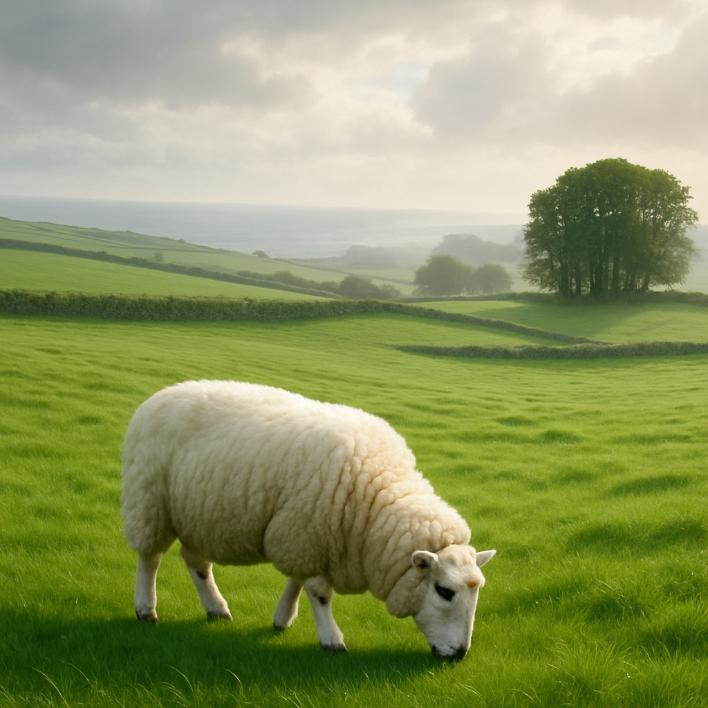 Romney Sheep paint by color