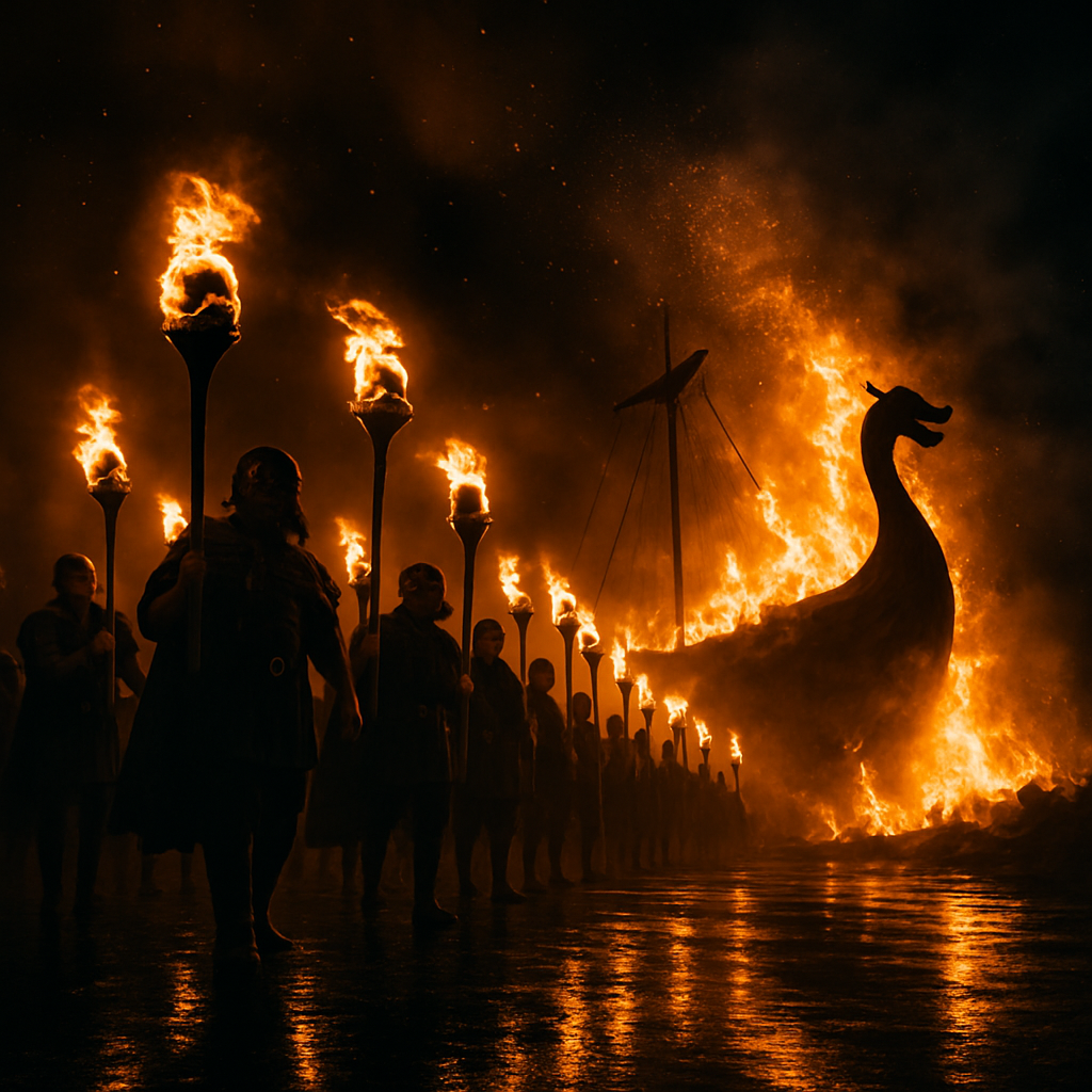 Up Helly Aa diamond painting