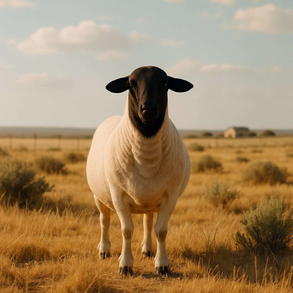 Dorper Sheep South Africa paint by diamond