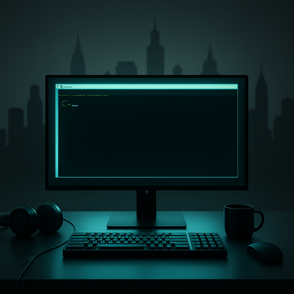 Command Prompt Skyline DIY paint by diamonds