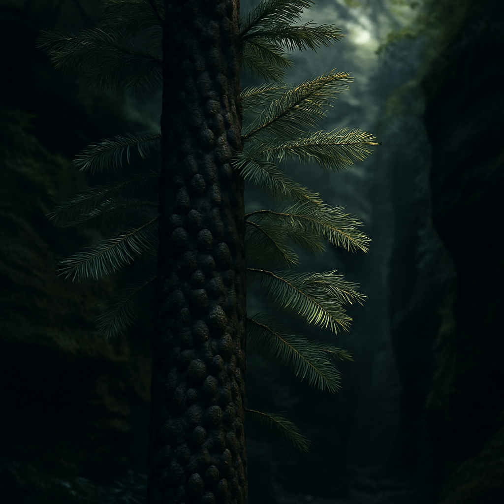 Wollemi Pine Wollemia Nobilis paint by diamond