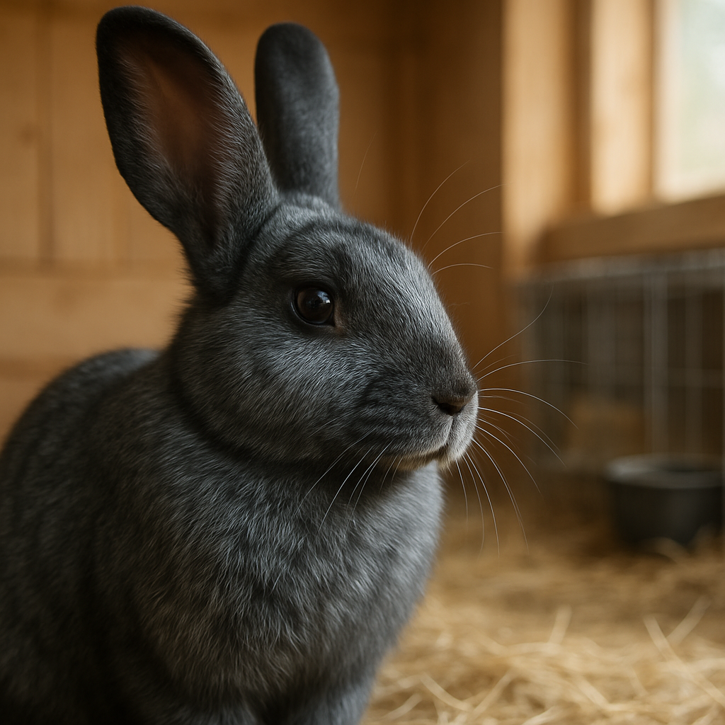 Silver Fox Rabbit United States paint by color