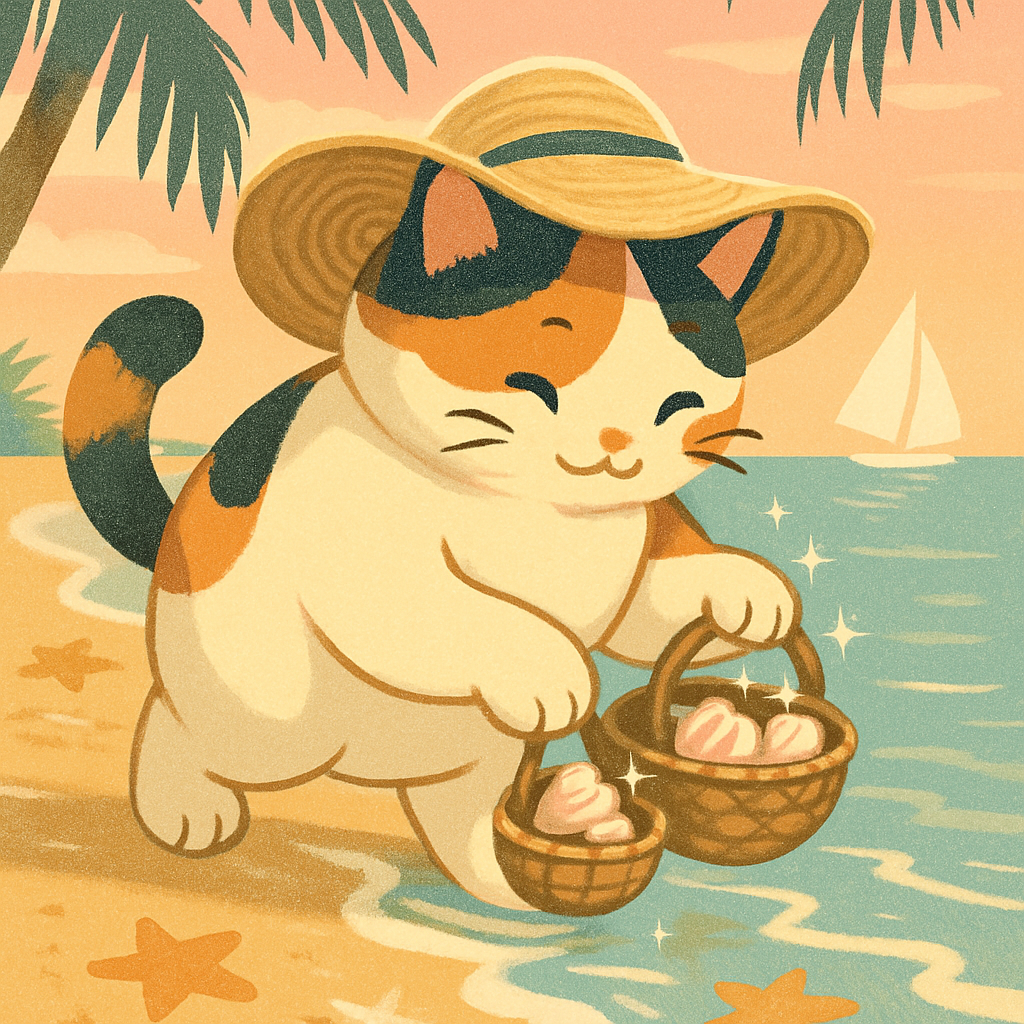 Seashell Treasure Hunt At Sunrise Paint by diamonds kits