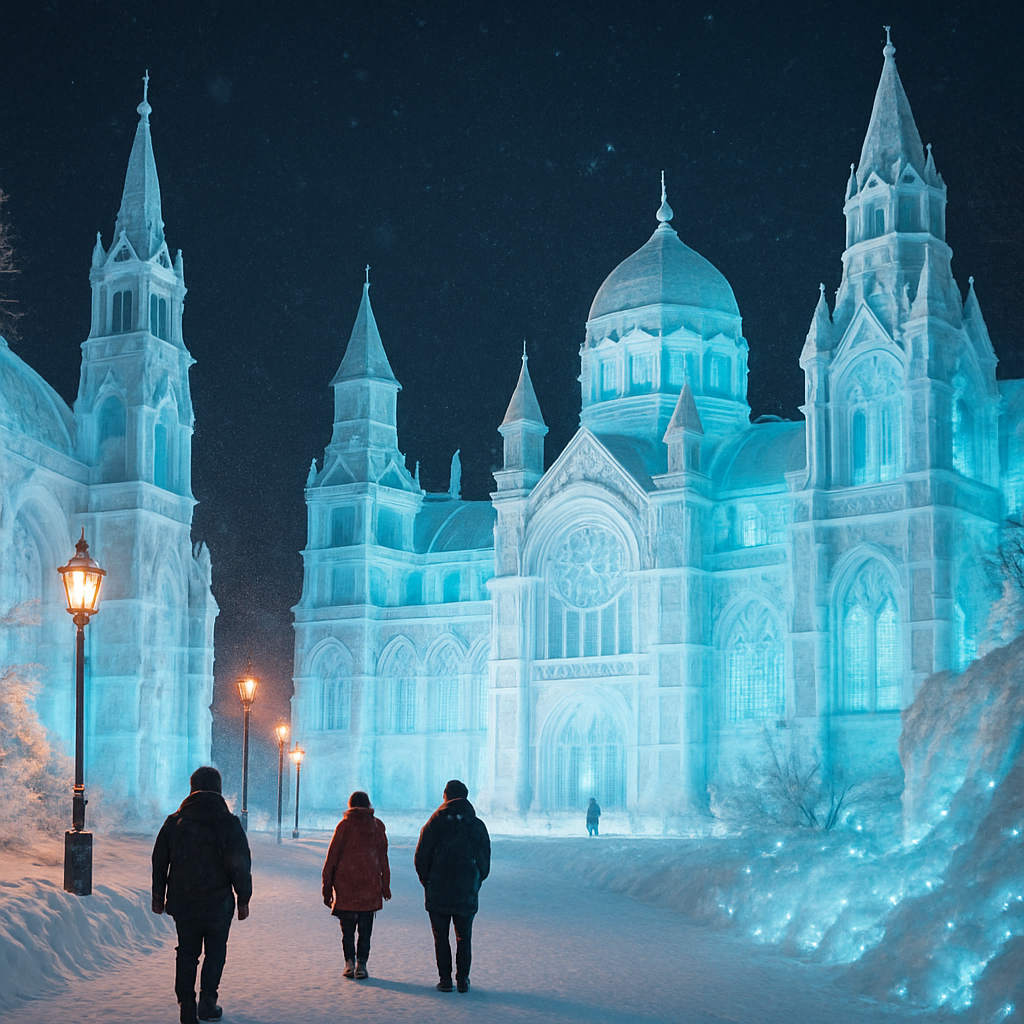 Sapporo Snow Festival paint by diamonds