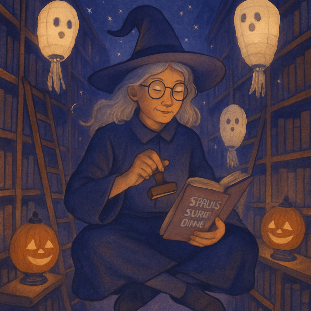 Midnight Library Of Haunted Paper Lanterns DIY paint by diamonds