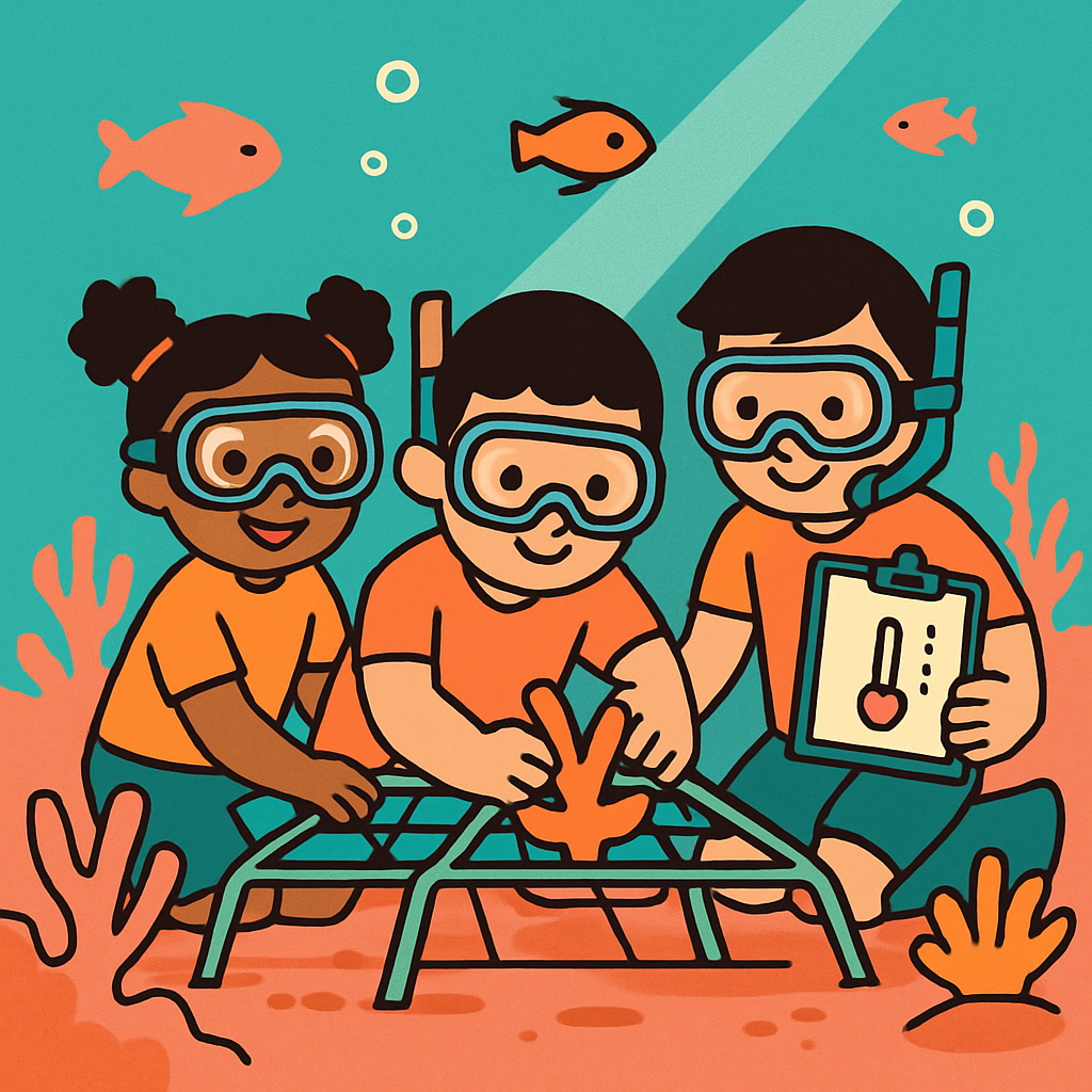 Coral Reef Rescue Science Squad Paint by diamonds kits