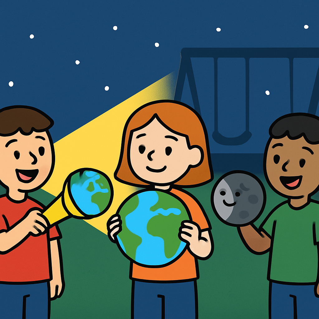 Lunar Eclipse Playground Experiment Painting by diamonds kit