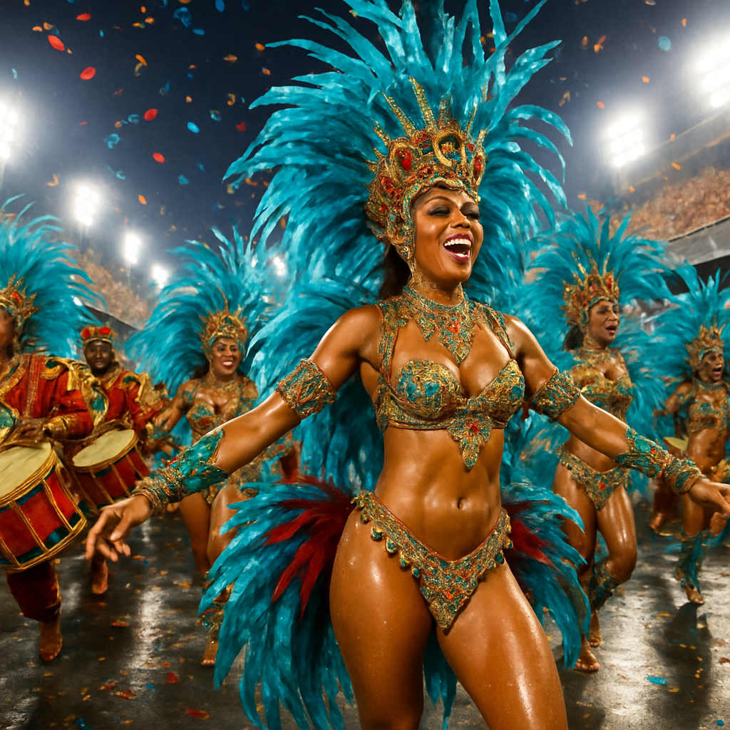 Rio Carnival Rio De Janeiro Brazil DIY paint by diamonds
