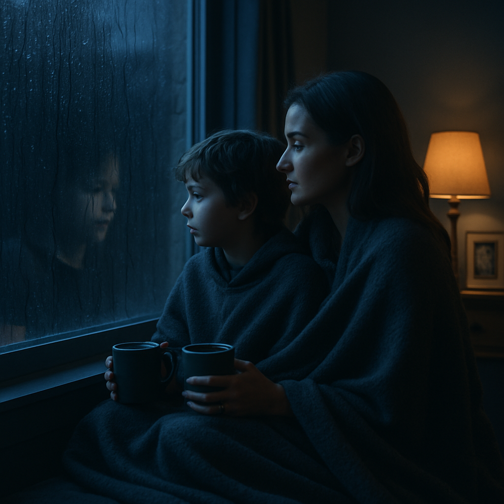 Rainy Window Reflections A Shared Pause In The Middle Of Life DIY paint by diamonds