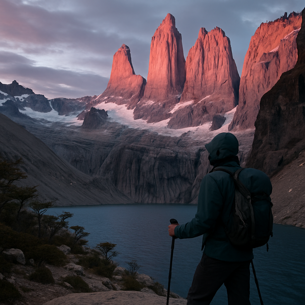 Evening Calm At Torres Del Paine Mirador Base De Las Torres diamonded painting kits