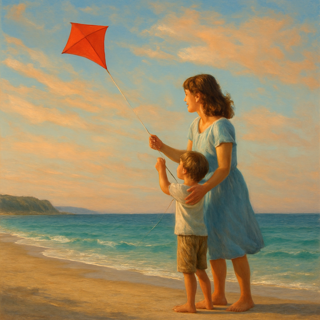 Kite Strings And Sea Breeze Guidance diamonded painting kits