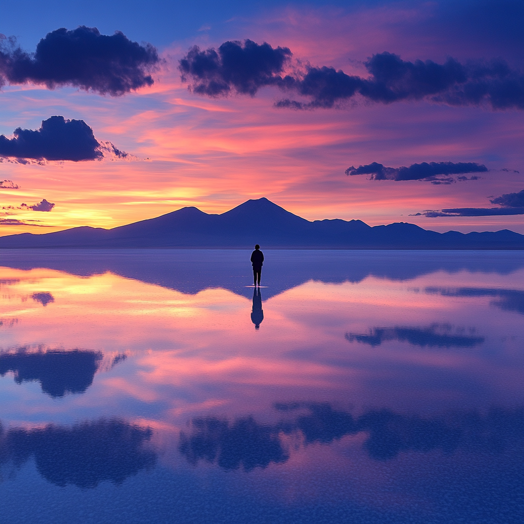 Salar De Uyuni Uyuni Bolivia paint by color