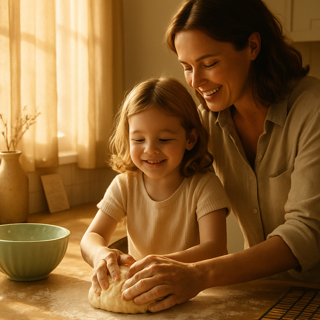 Dawn Bread And Butter Stories A Kitchen Ritual Of Mother And Child DIY paint by diamonds