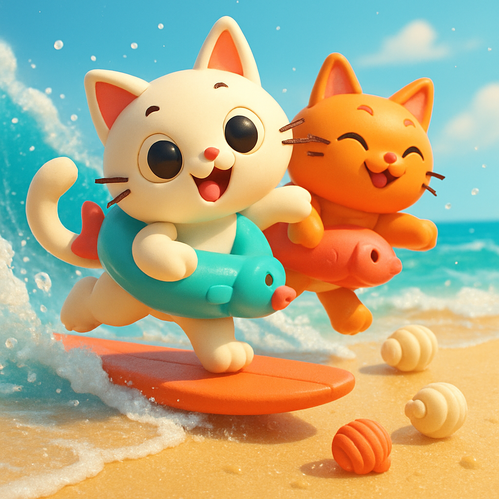 Surfboard Tide Chasers paint by diamond