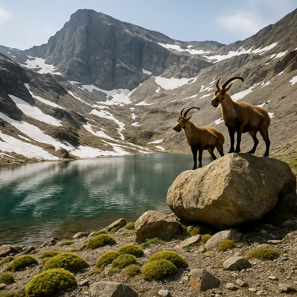 Sierra Nevada Spain Spring Melt At Laguna De La Caldera paint by color