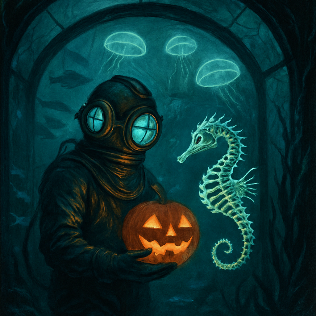 Haunted Aquarium Of The Moonlit Deep diamonded painting kits