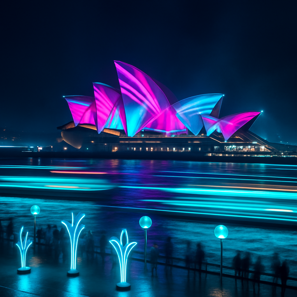 Vivid Sydney Festival Sydney paint by color