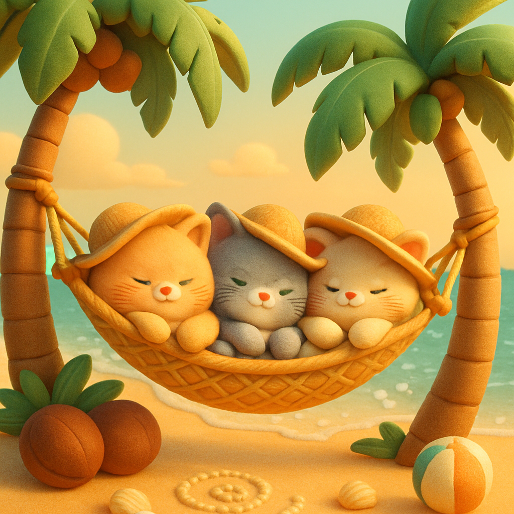 Coconut Hammock Siesta Crew DIY paint by diamonds