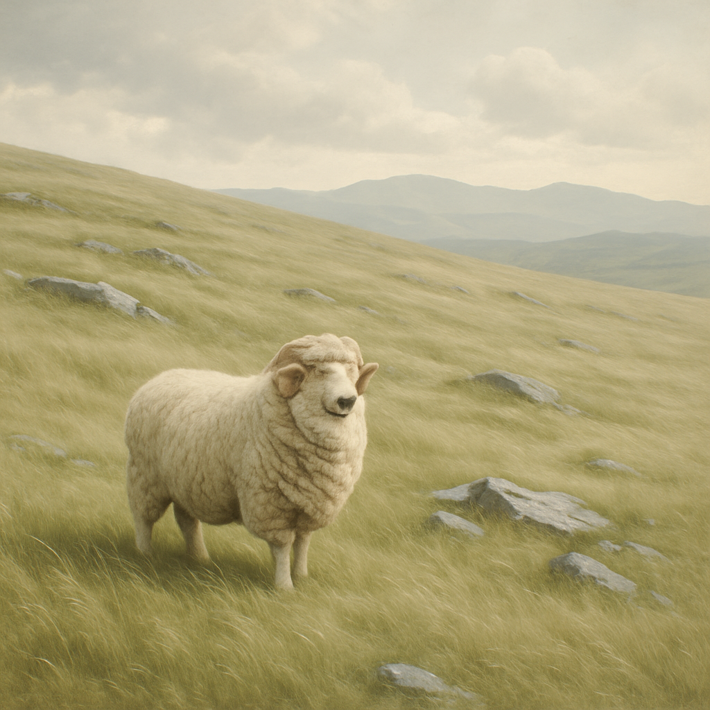 Merino Sheep painting diamond kit
