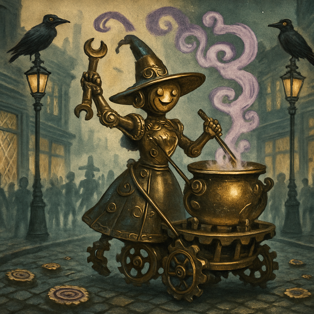The Clockwork Cauldron Parade paint by diamonds