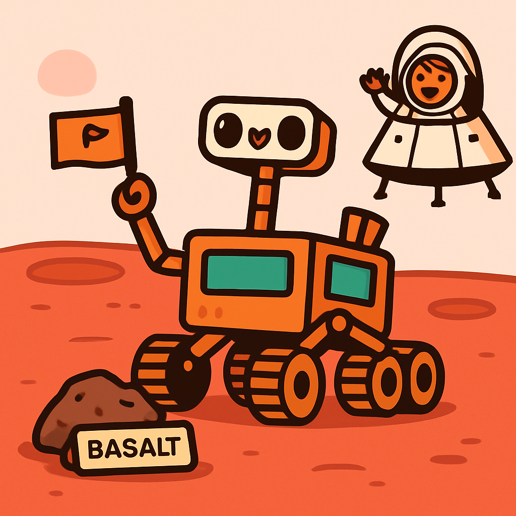 Mars Rover Science Selfie Day painting diamond kit