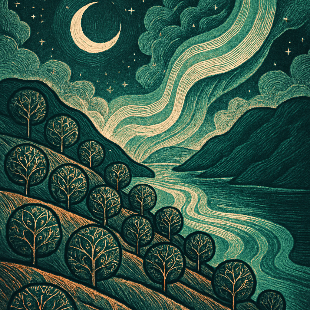 Aurora Orchard Over The Sleeping Fjord Paint by diamonds kits