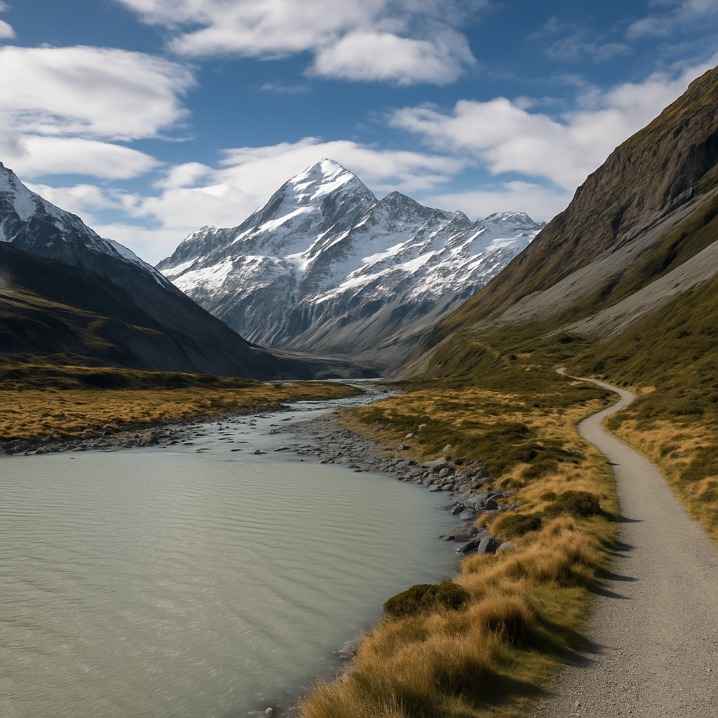 Aoraki Mount Cook Moraine Lake After Norwester Paint by diamonds kits