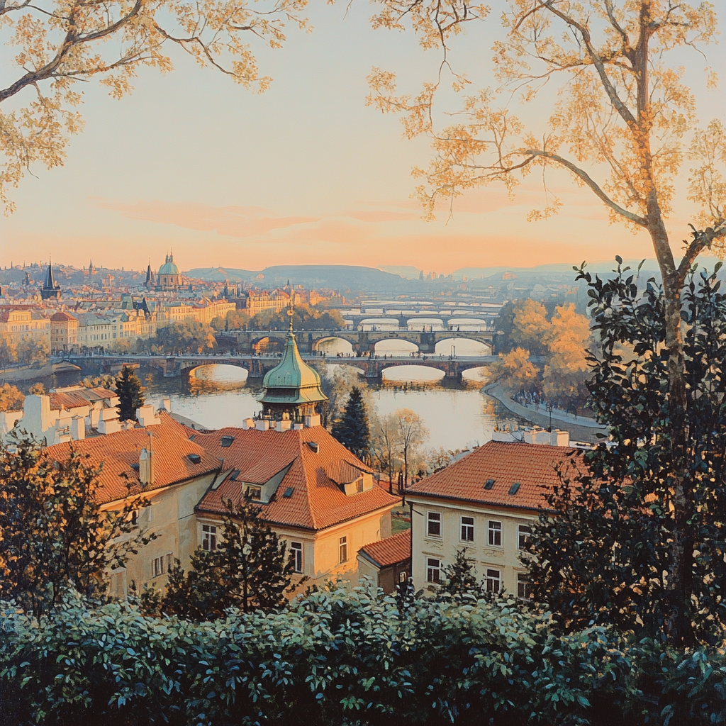 Letna Park Viewpoint Paint by diamonds kits