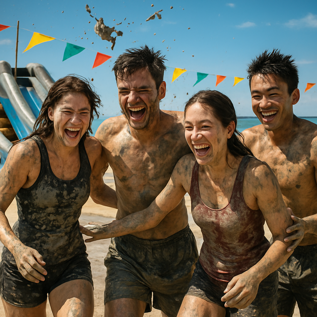 Boryeong Mud Festival Painting by diamonds kit