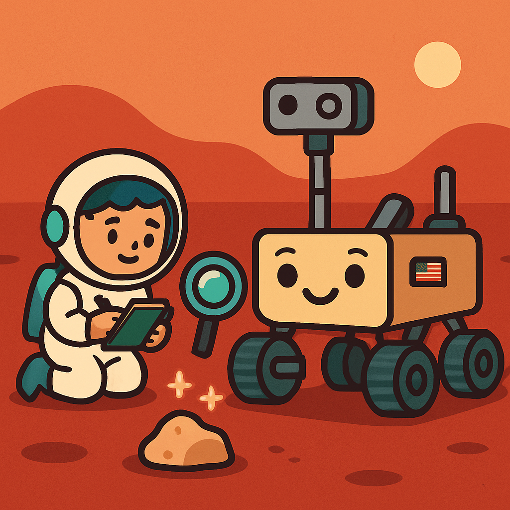 Mars Rover Rock Detective diamonded painting kits