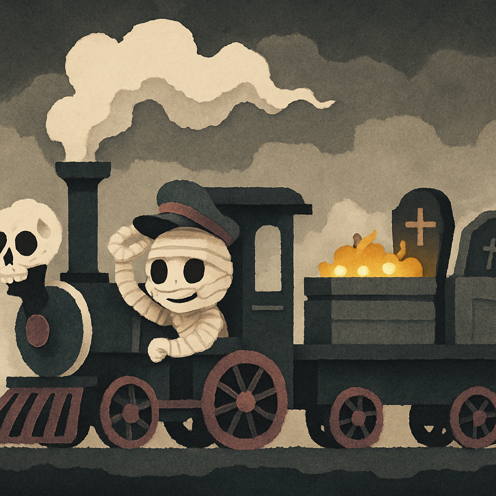 Harvest Train Through A Paper Cut Fog Paint by diamonds kits